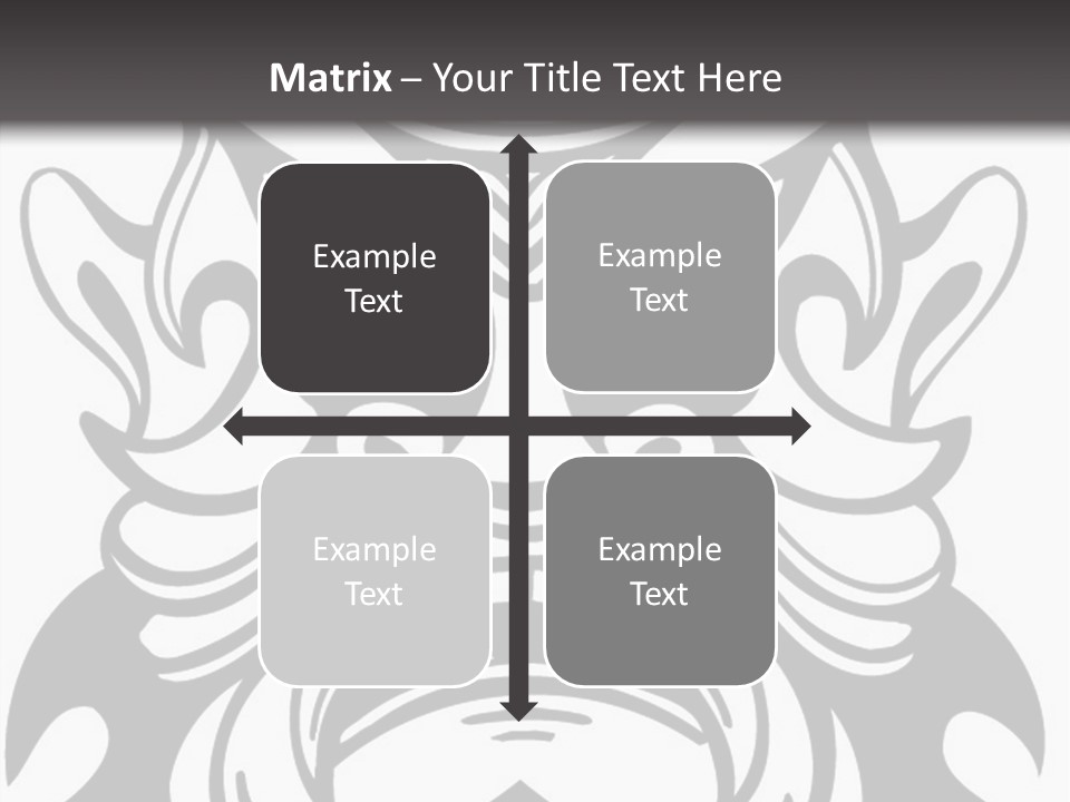 A Black And White Image Of A Demon Face PowerPoint Template