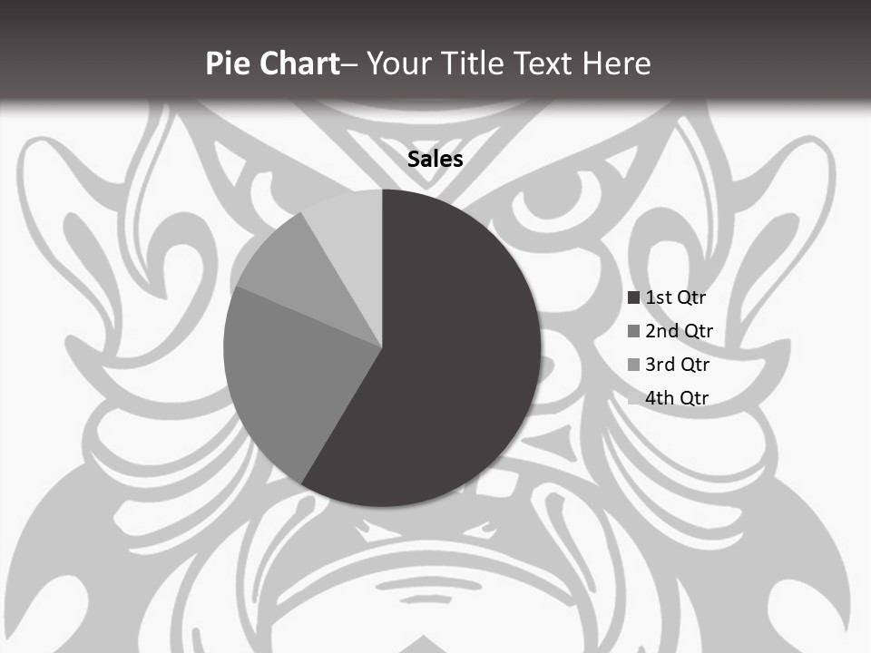A Black And White Image Of A Demon Face PowerPoint Template