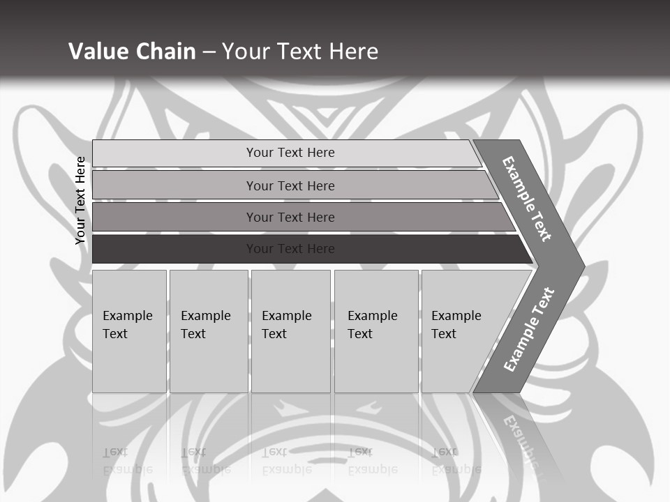 A Black And White Image Of A Demon Face PowerPoint Template
