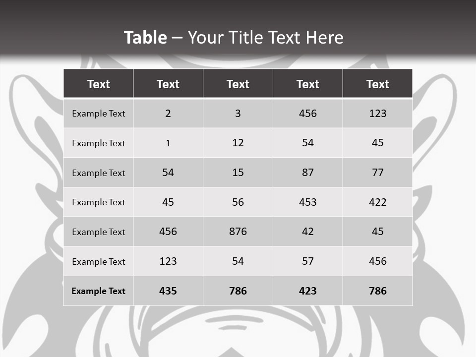 A Black And White Image Of A Demon Face PowerPoint Template