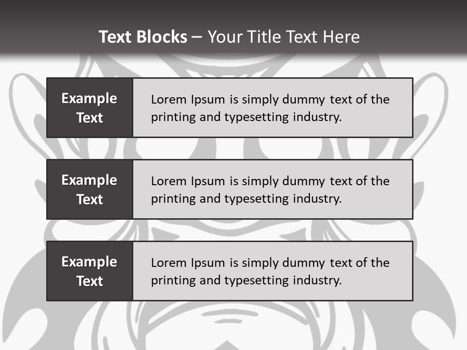 A Black And White Image Of A Demon Face PowerPoint Template