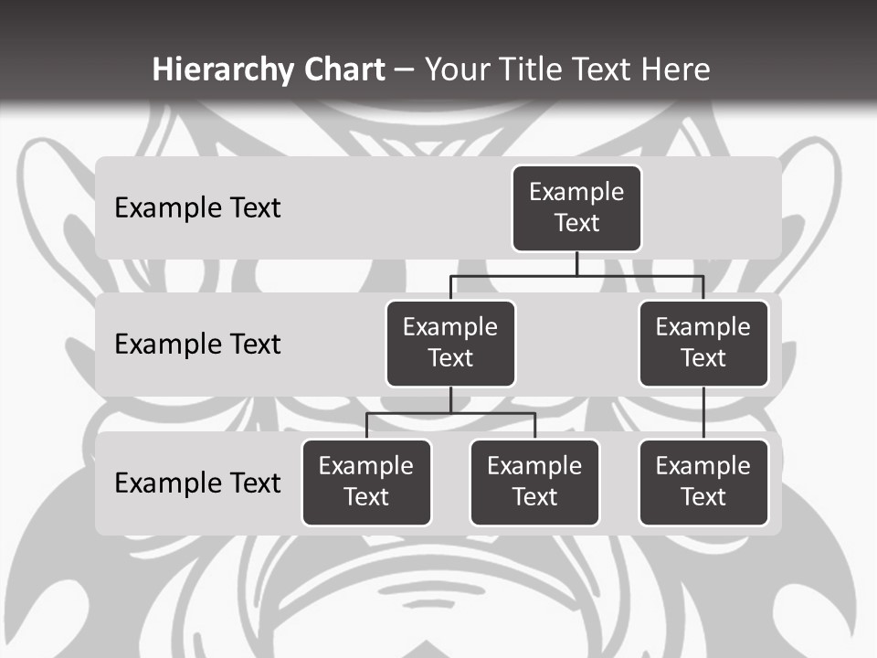 A Black And White Image Of A Demon Face PowerPoint Template