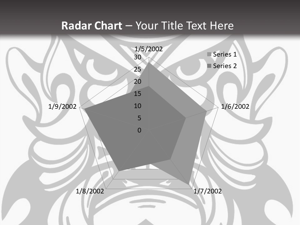 A Black And White Image Of A Demon Face PowerPoint Template