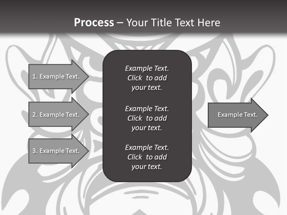A Black And White Image Of A Demon Face PowerPoint Template