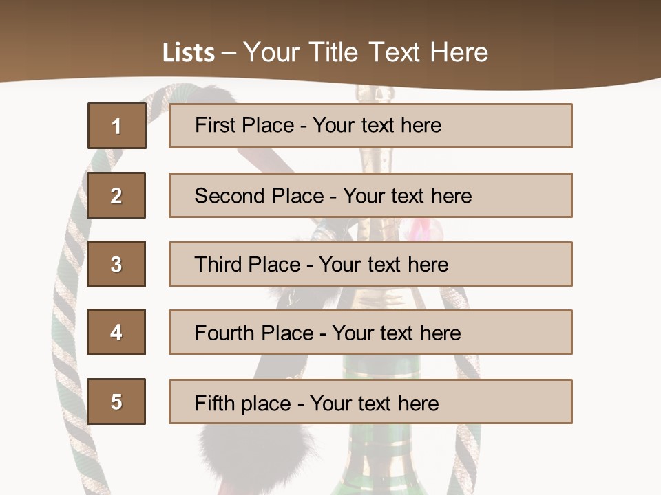 Metal Hookah Cancer PowerPoint Template