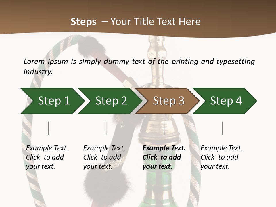 Metal Hookah Cancer PowerPoint Template