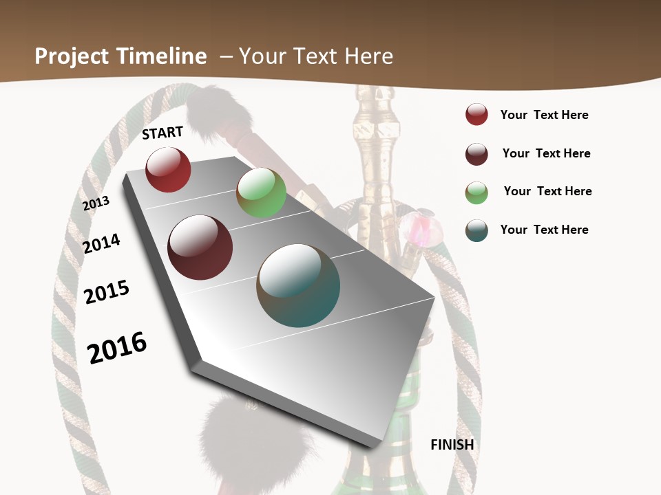 Metal Hookah Cancer PowerPoint Template