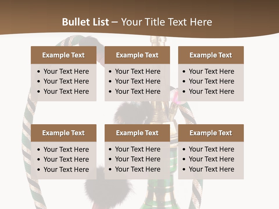 Metal Hookah Cancer PowerPoint Template