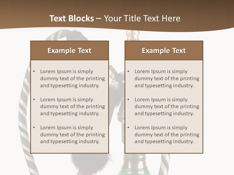 Metal Hookah Cancer PowerPoint Template