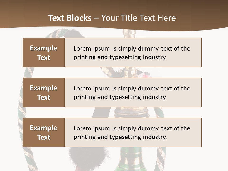 Metal Hookah Cancer PowerPoint Template