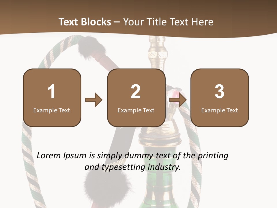 Metal Hookah Cancer PowerPoint Template