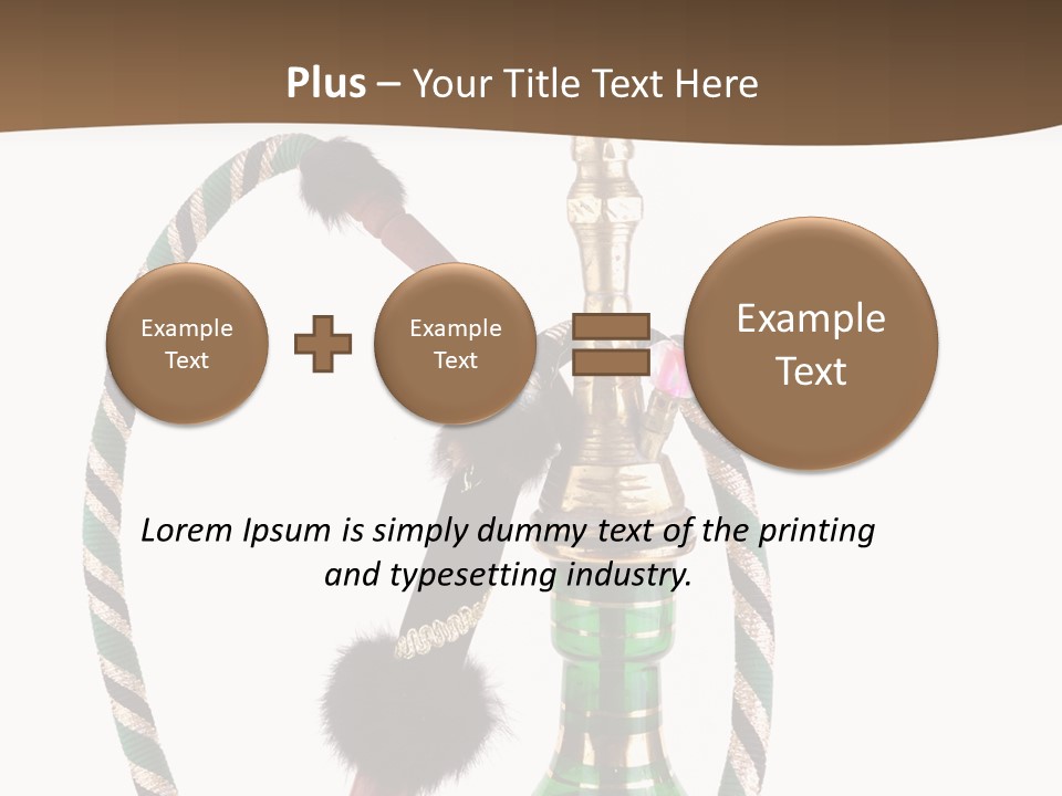 Metal Hookah Cancer PowerPoint Template