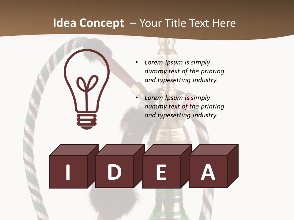 Metal Hookah Cancer PowerPoint Template