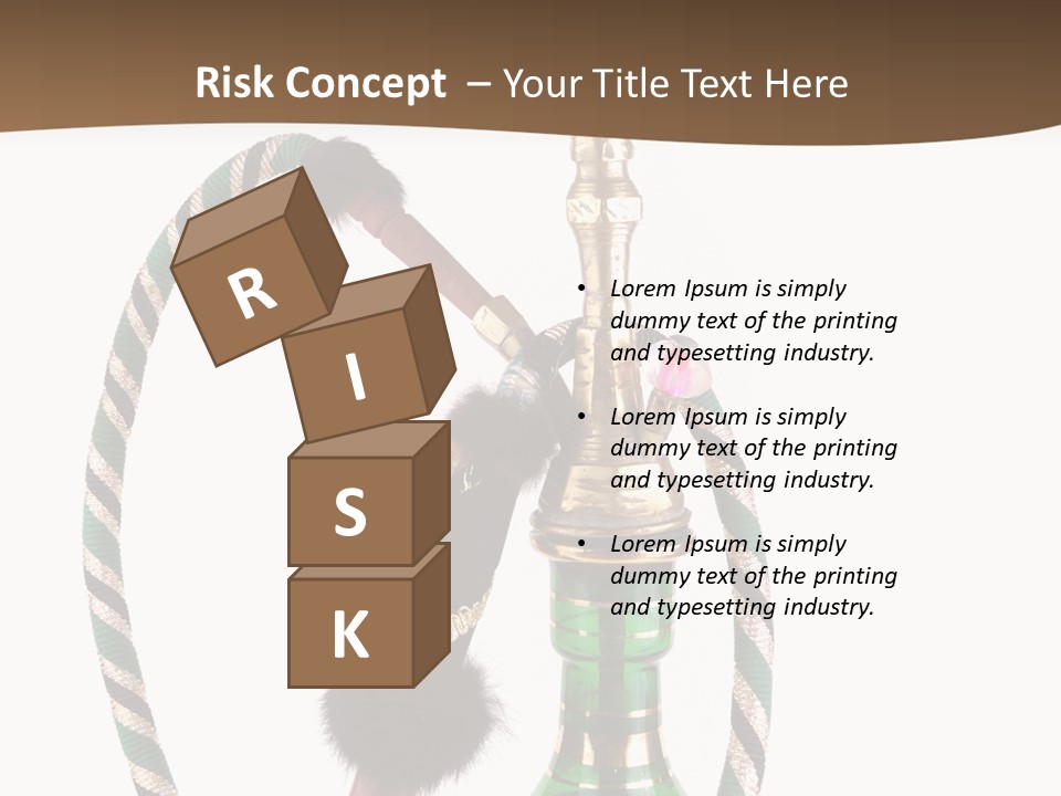 Metal Hookah Cancer PowerPoint Template