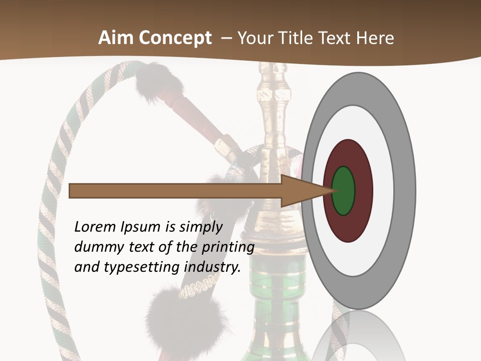 Metal Hookah Cancer PowerPoint Template