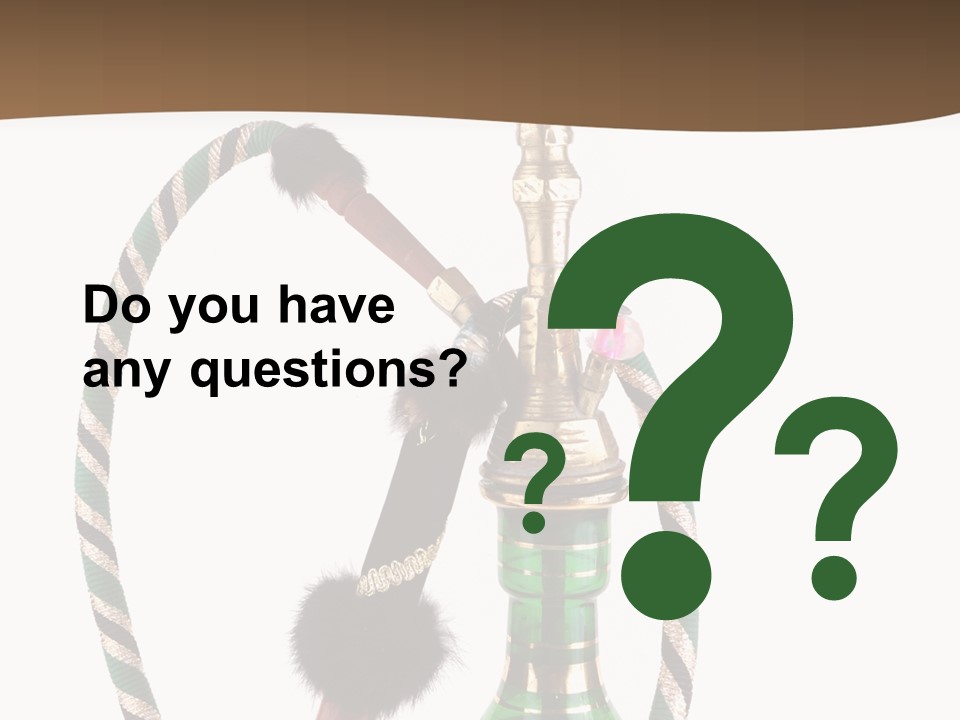 Metal Hookah Cancer PowerPoint Template