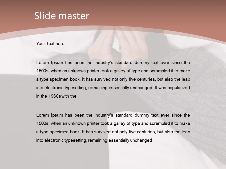 Textile Pool Buttons PowerPoint Template