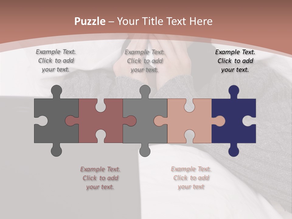 Textile Pool Buttons PowerPoint Template