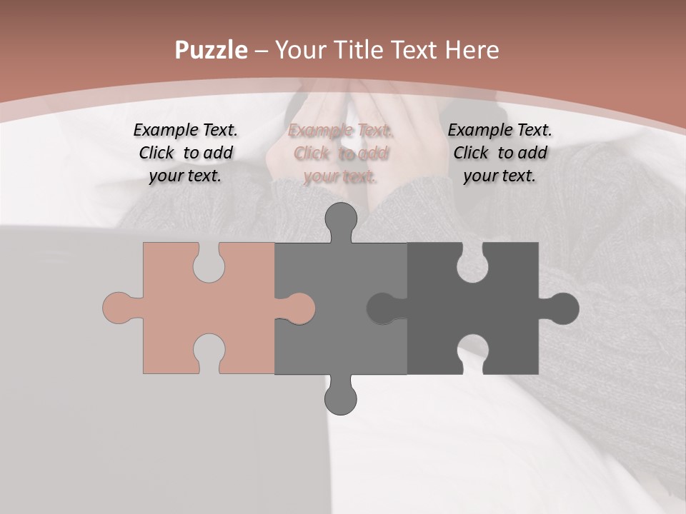 Textile Pool Buttons PowerPoint Template