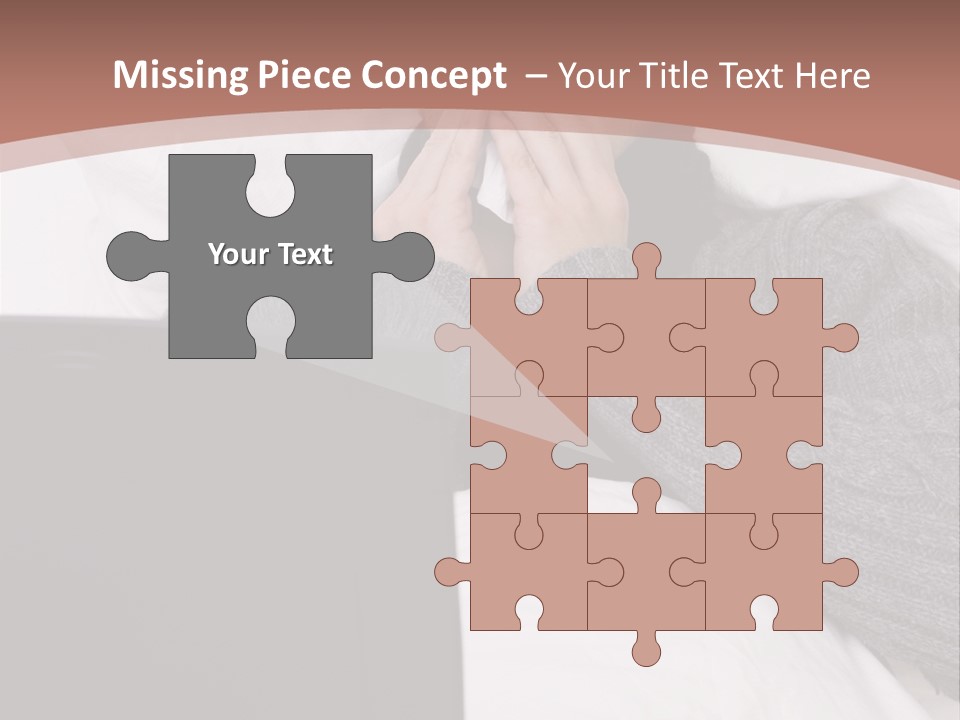 Textile Pool Buttons PowerPoint Template