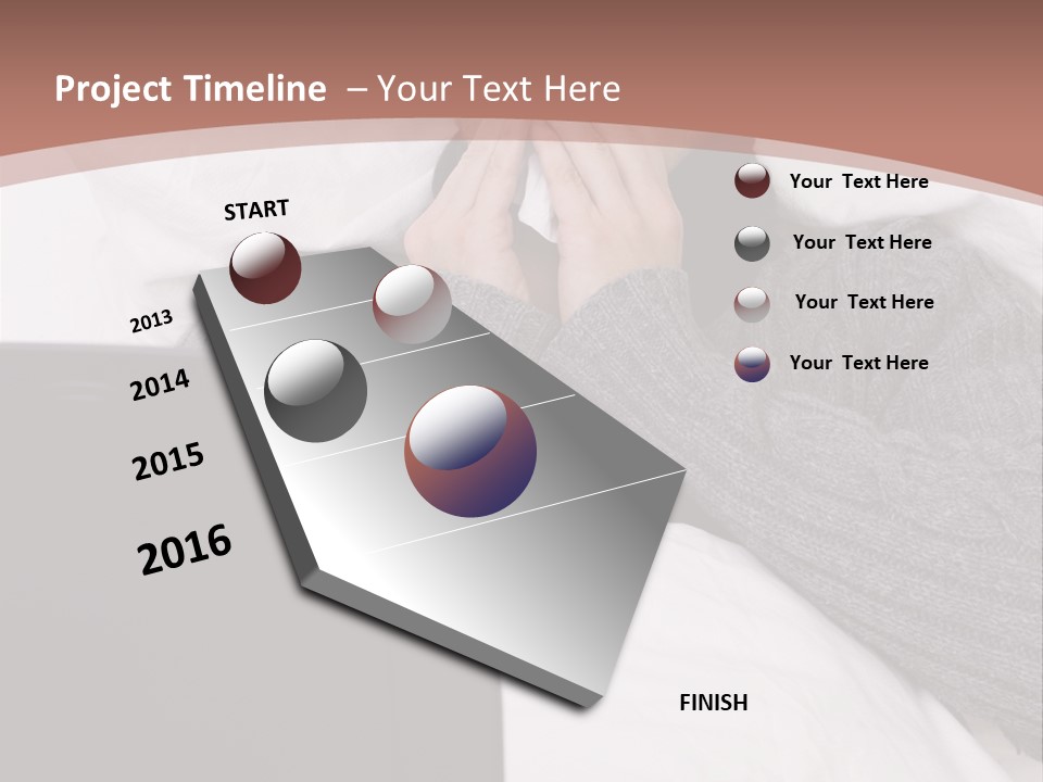 Textile Pool Buttons PowerPoint Template