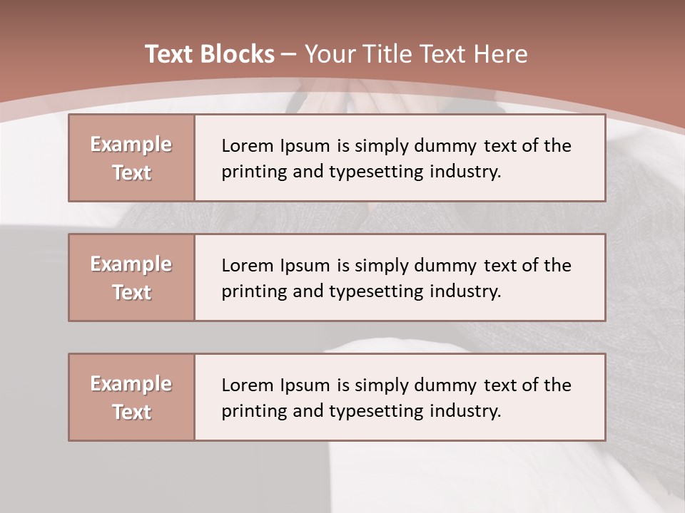 Textile Pool Buttons PowerPoint Template