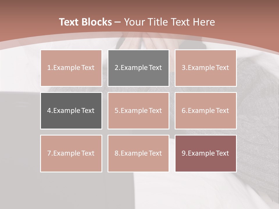 Textile Pool Buttons PowerPoint Template