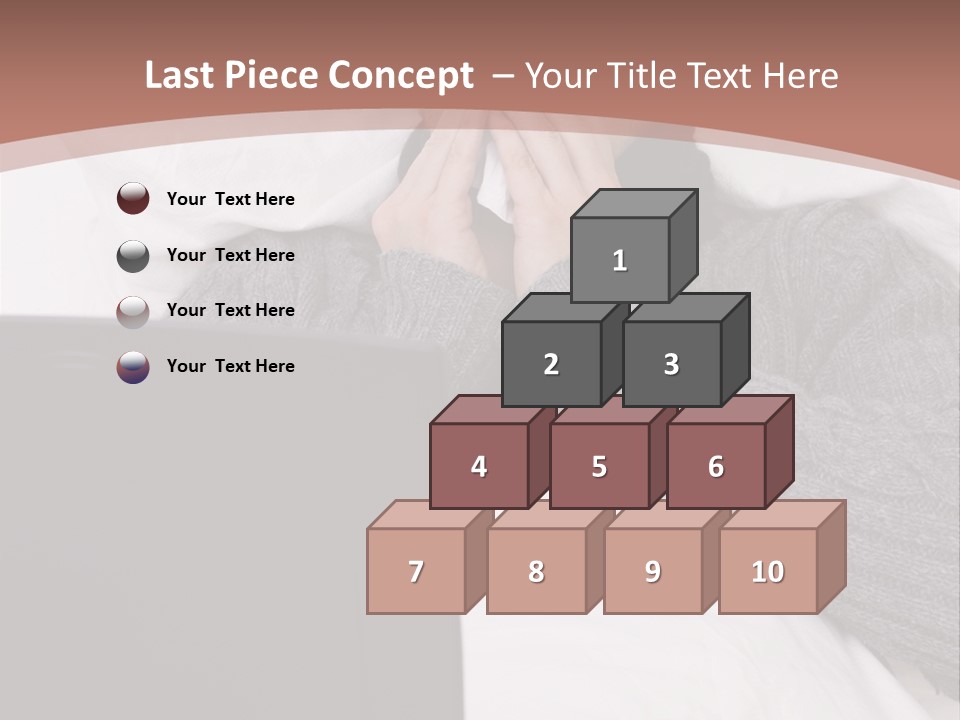 Textile Pool Buttons PowerPoint Template