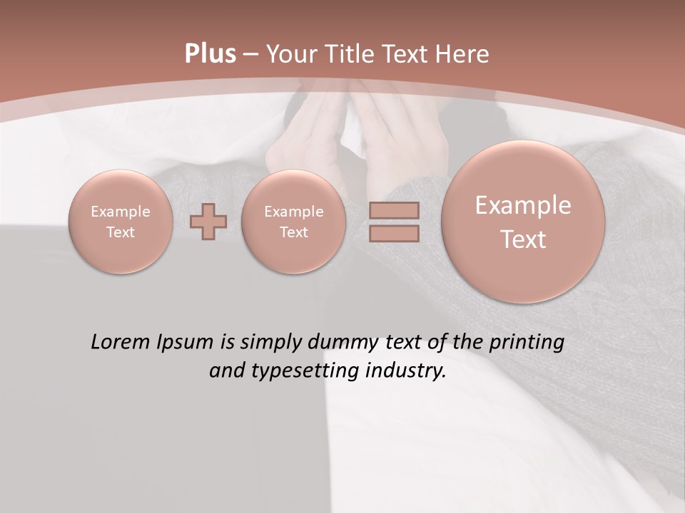 Textile Pool Buttons PowerPoint Template