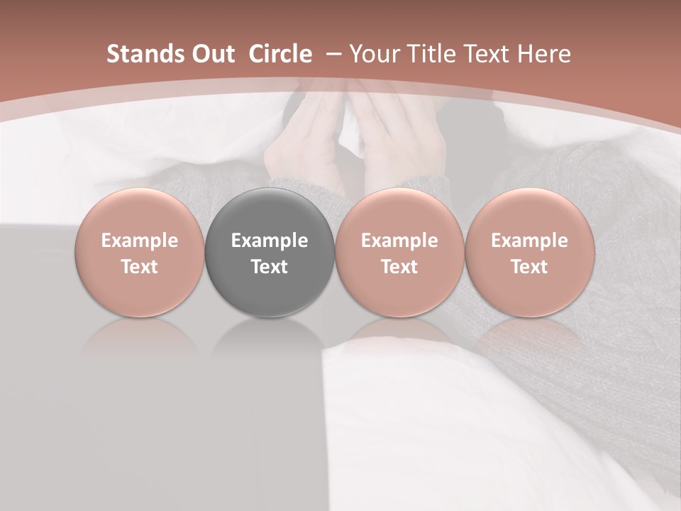Textile Pool Buttons PowerPoint Template