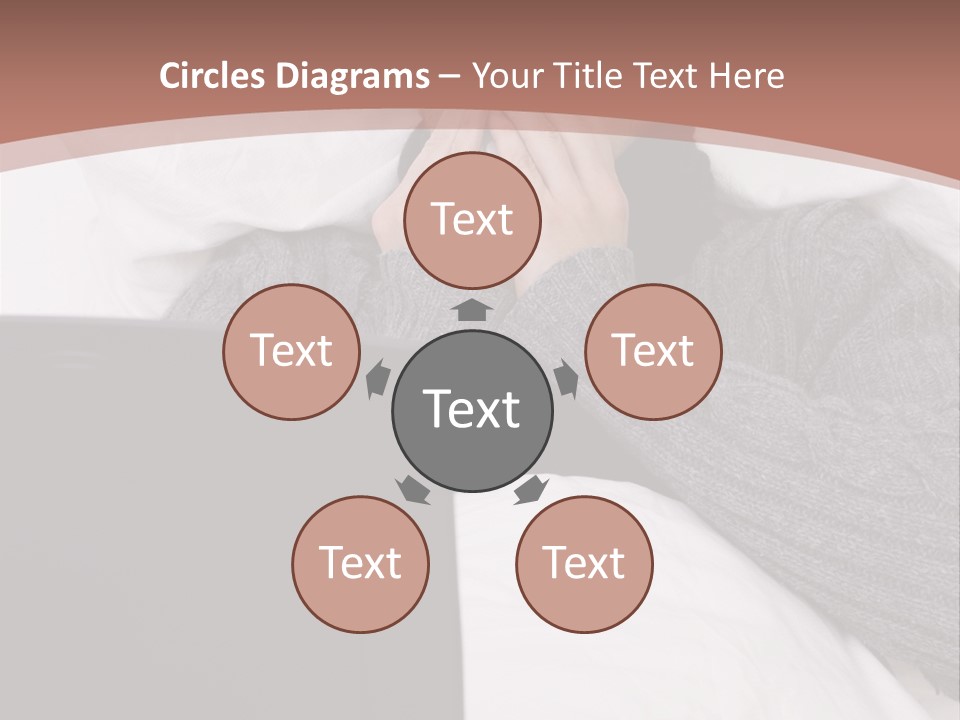 Textile Pool Buttons PowerPoint Template