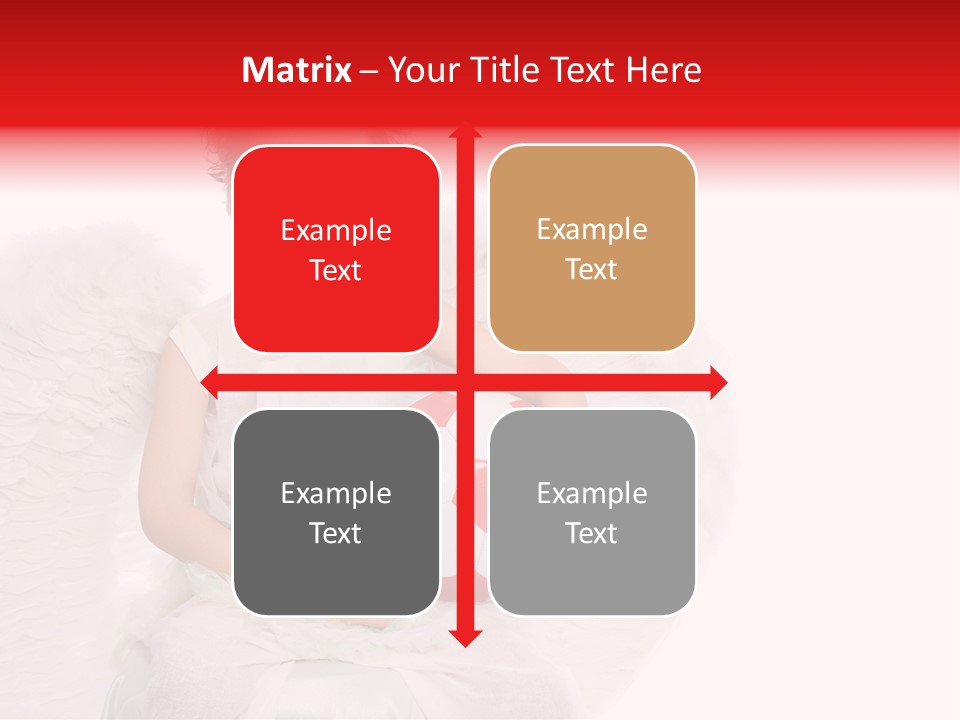 Child Wings Boy PowerPoint Template