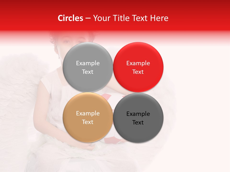 Child Wings Boy PowerPoint Template