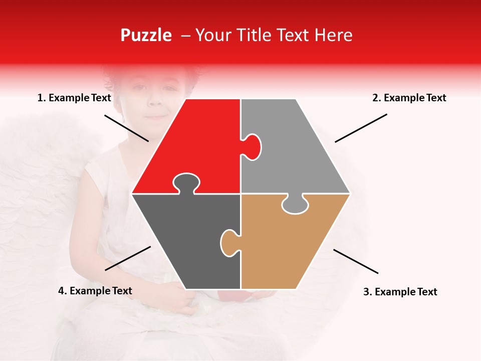 Child Wings Boy PowerPoint Template