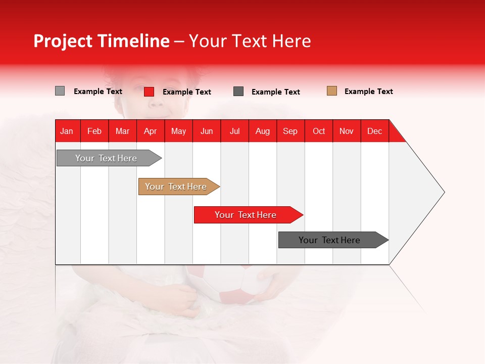 Child Wings Boy PowerPoint Template