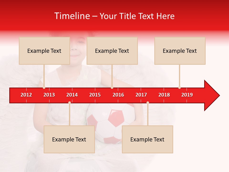 Child Wings Boy PowerPoint Template