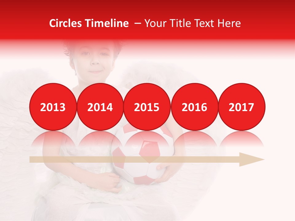 Child Wings Boy PowerPoint Template