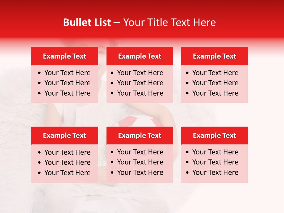 Child Wings Boy PowerPoint Template