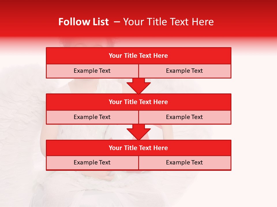 Child Wings Boy PowerPoint Template