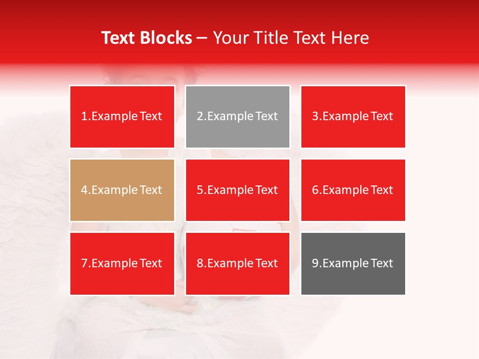 Child Wings Boy PowerPoint Template