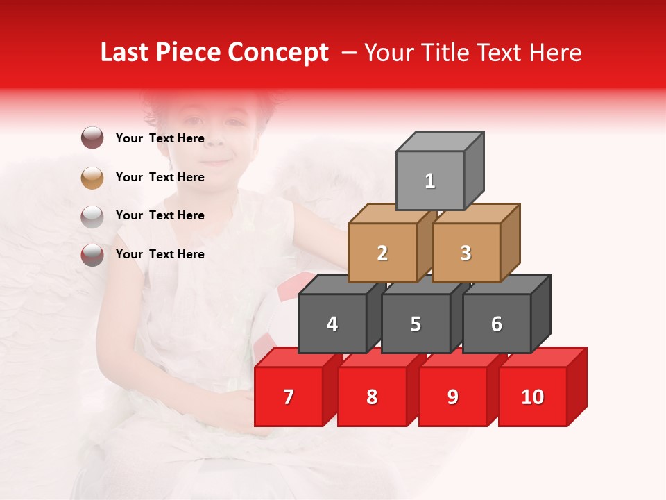 Child Wings Boy PowerPoint Template