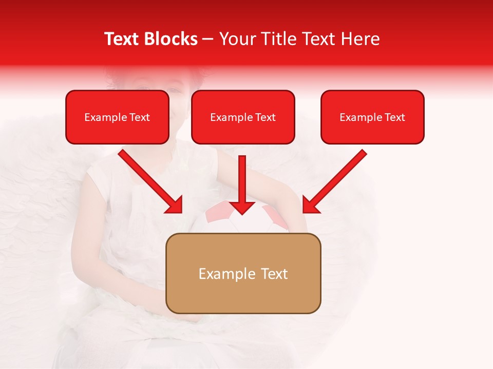 Child Wings Boy PowerPoint Template