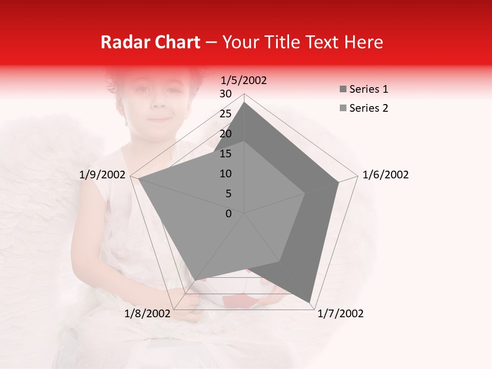 Child Wings Boy PowerPoint Template