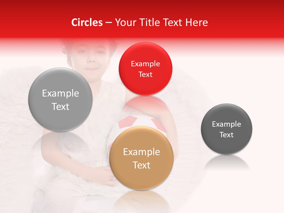 Child Wings Boy PowerPoint Template