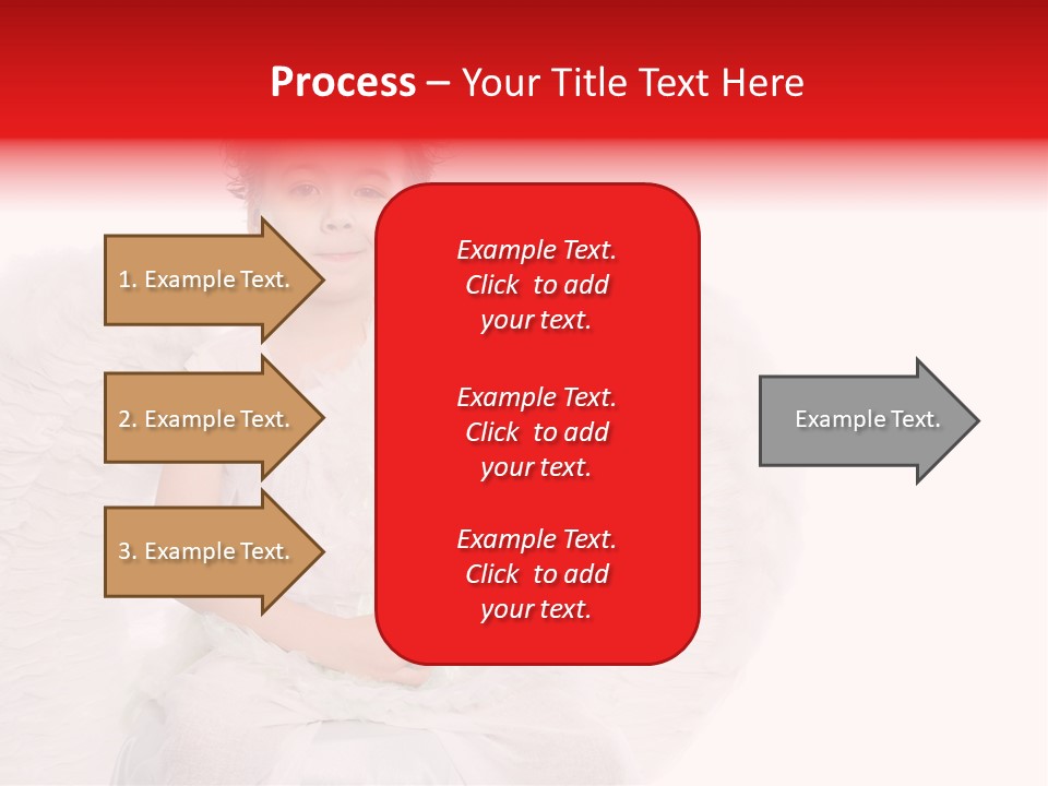 Child Wings Boy PowerPoint Template