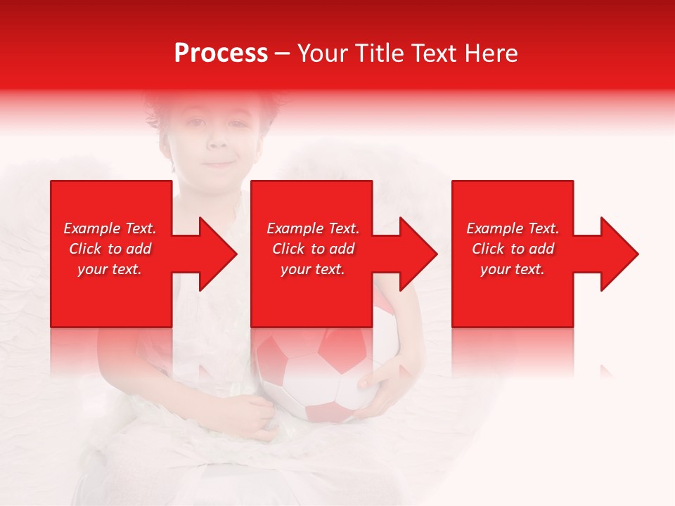 Child Wings Boy PowerPoint Template