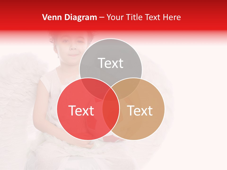 Child Wings Boy PowerPoint Template