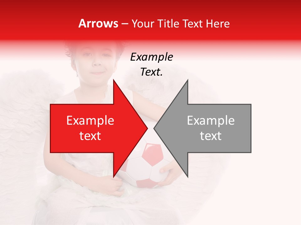 Child Wings Boy PowerPoint Template