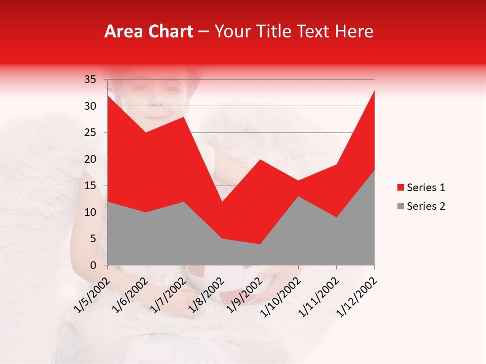 Child Wings Boy PowerPoint Template
