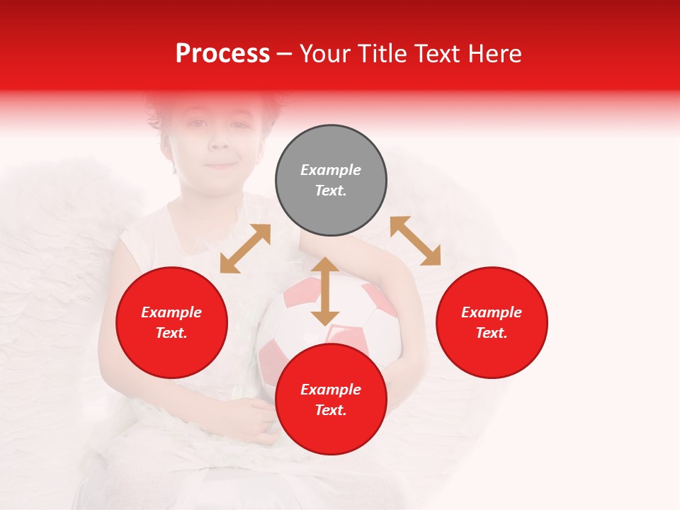 Child Wings Boy PowerPoint Template